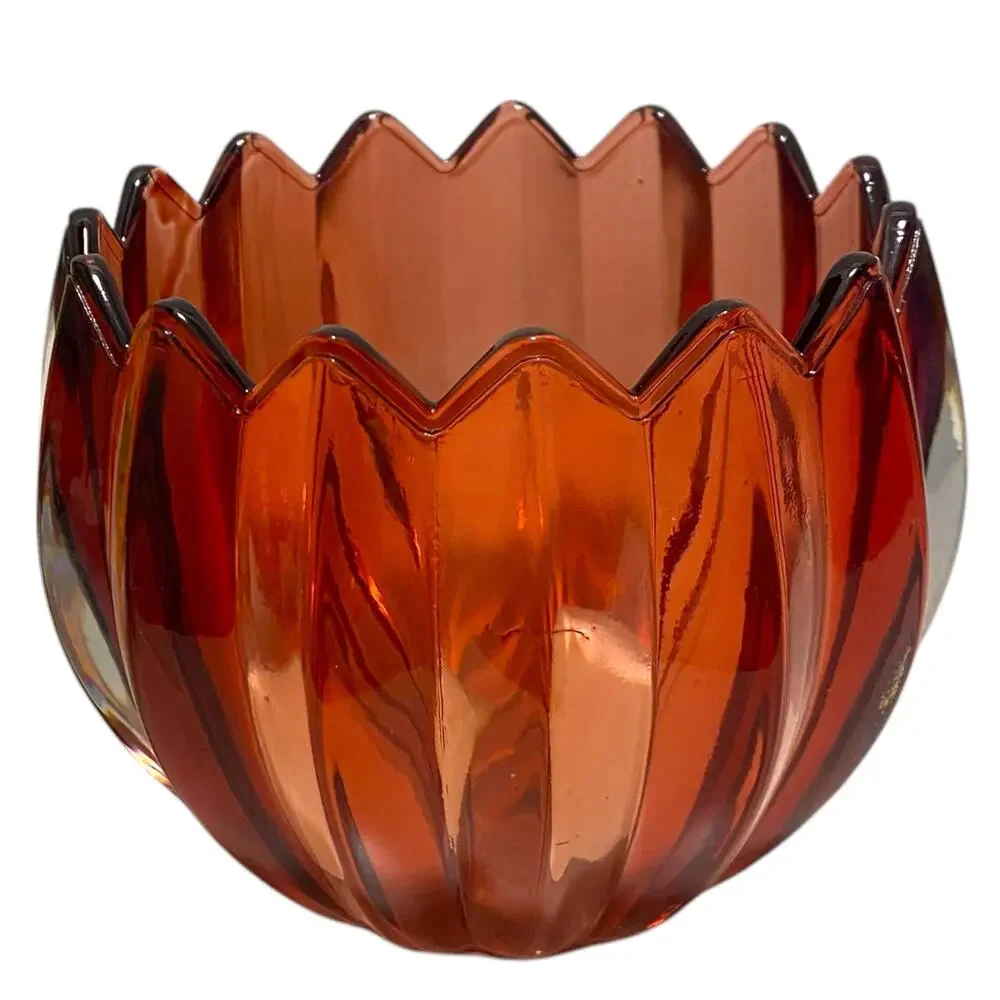 New in Box GODINGER Red Crystal Votive Holder with bonus tealight candle Vase